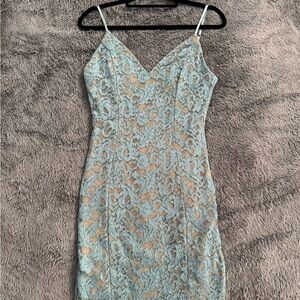Emerald Sundae - Strapped Lace Dress in Light Blue
Size - Large
